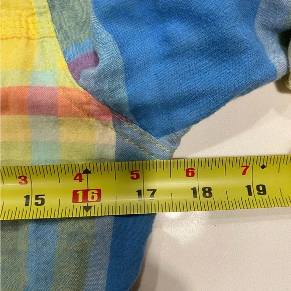 Abercrombie & Fitch Flannel with Roll & Button Sleeves, Small - Picture 7 of 7